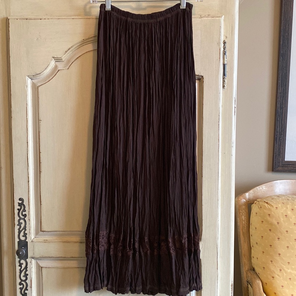 Neil & David long broomstick skirt, made in USA